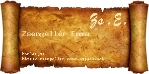 Zsengellér Emma névjegykártya
